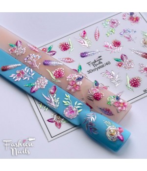 3D Слайдер Fashion Nails Crystal №040